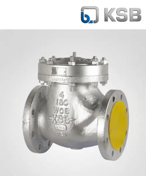  KSB Cast Steel Swing Check Valve BS 1868 / ASME B16.34 | Awal Valve