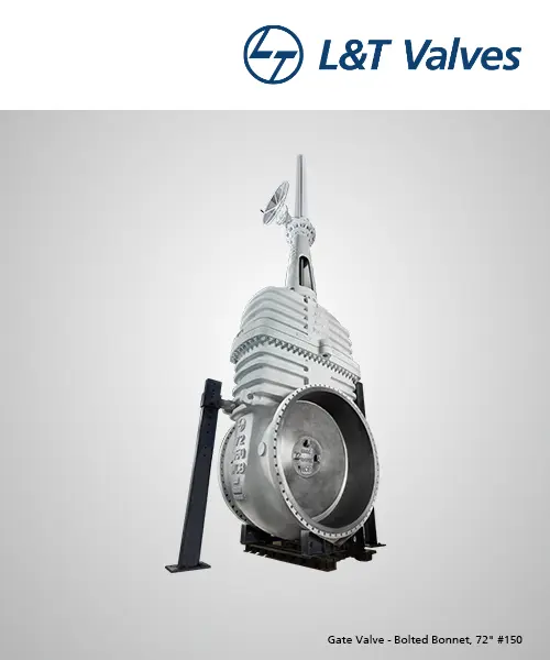 L&T 72" Class 150 Gate Valve Bolted Bonnet Supplier Gujarat | Awal Valve