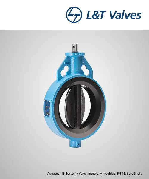 L&T Aquaseal-16 Bare Shaft Butterfly Valve Supplier Gujarat | Awal Valve