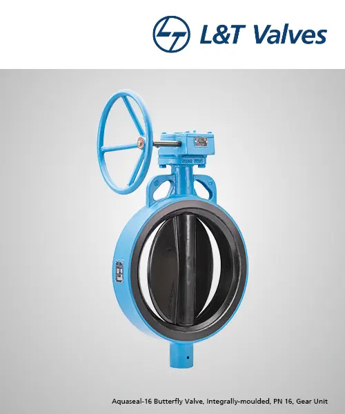 L&T Aquaseal-16 Gear Unit Butterfly Valve Supplier Gujarat | Awal Valve