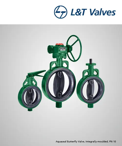 L&T Aquaseal PN 10 Butterfly Valve Supplier Gujarat | Awal Valve 