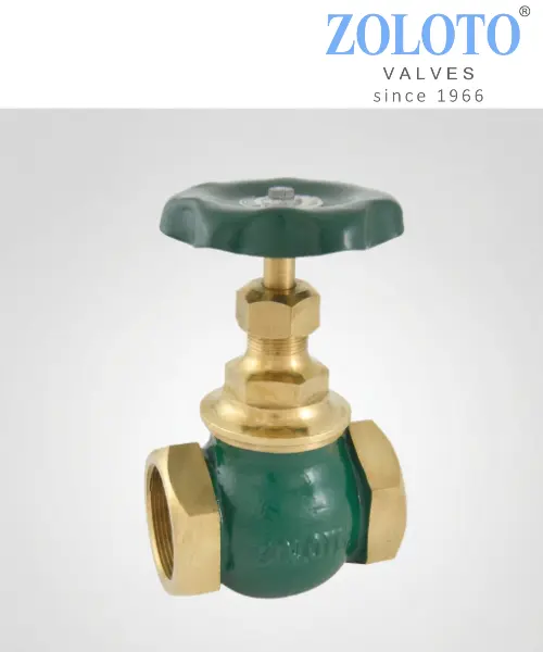 ZOLOTO 1002 BRONZE GLOBE VALVE NO. 5 (SCREWED)