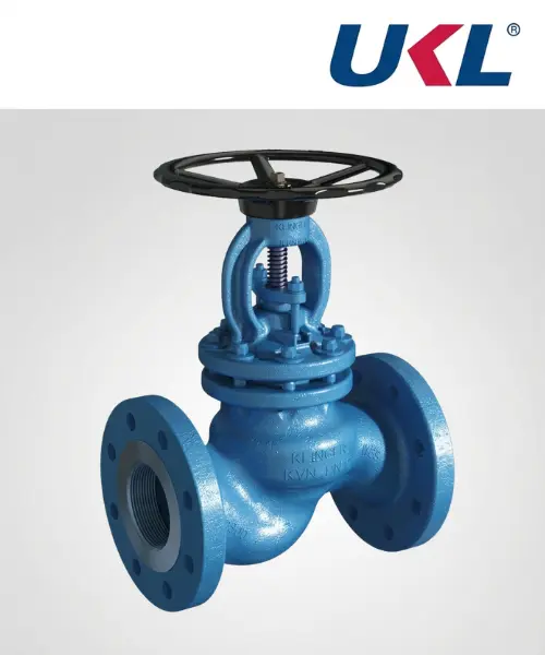 UKL Piston Valve 15mm to 50mm FE (Flanged End Cast Steel Body Piston Valve with Handwheel Actuation)