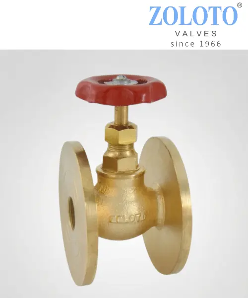 ZOLOTO 1003 BRONZE GLOBE VALVE NO. 8 (FLANGED)