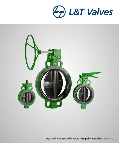 L&T Aquaseal-Plus Class 150 Butterfly Valve Supplier Gujarat | Awal Valve 