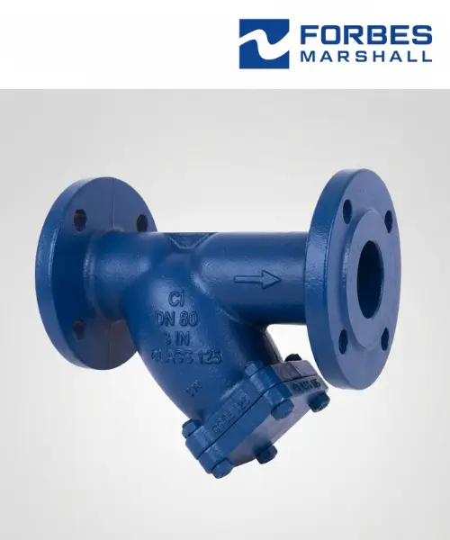 Forbes Marshall CI DN80 Flanged Y-Strainer Supplier Gujarat | Awal Valve