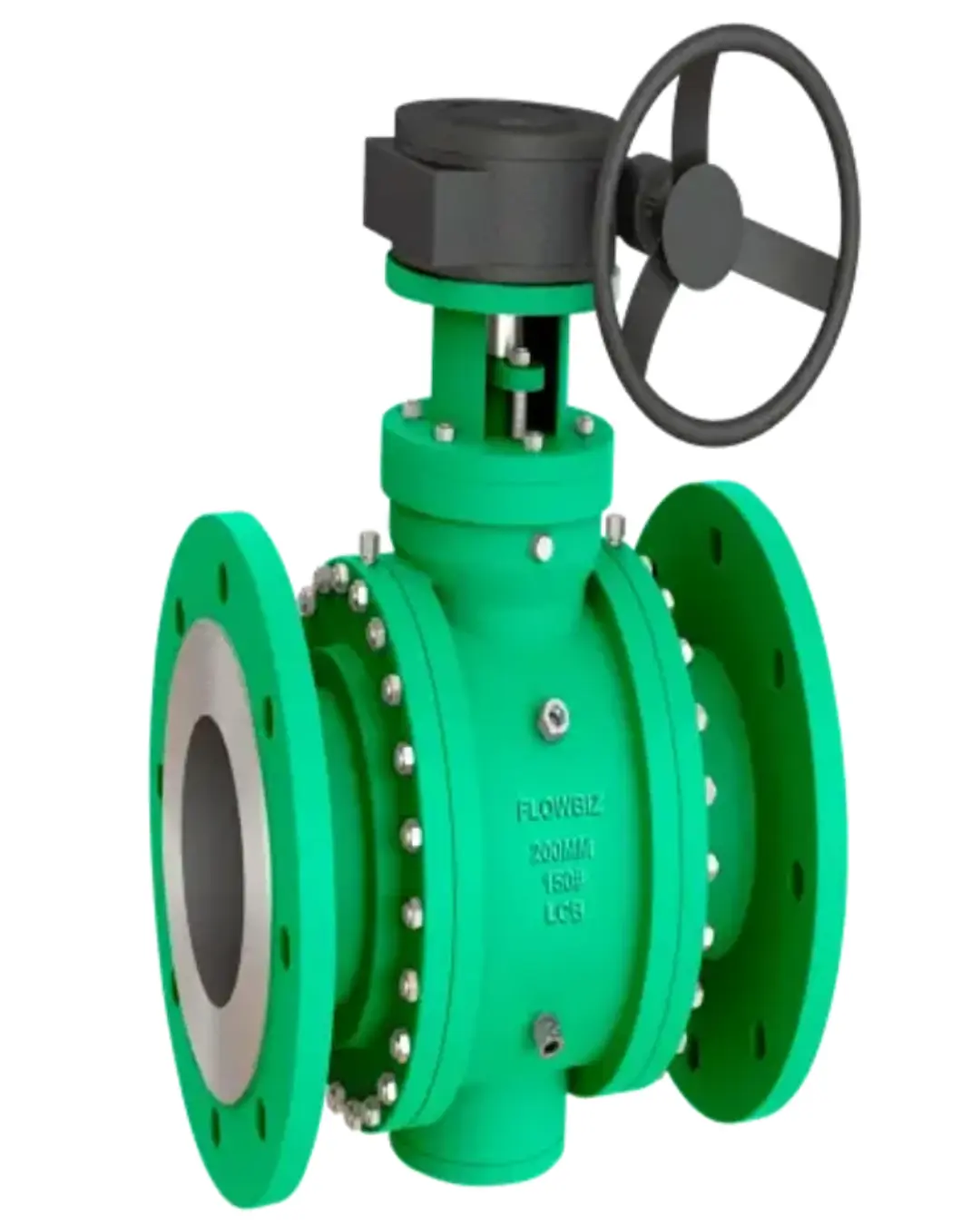 FlowBiz Trunnion-Mounted Ball Valve Two Piece Design