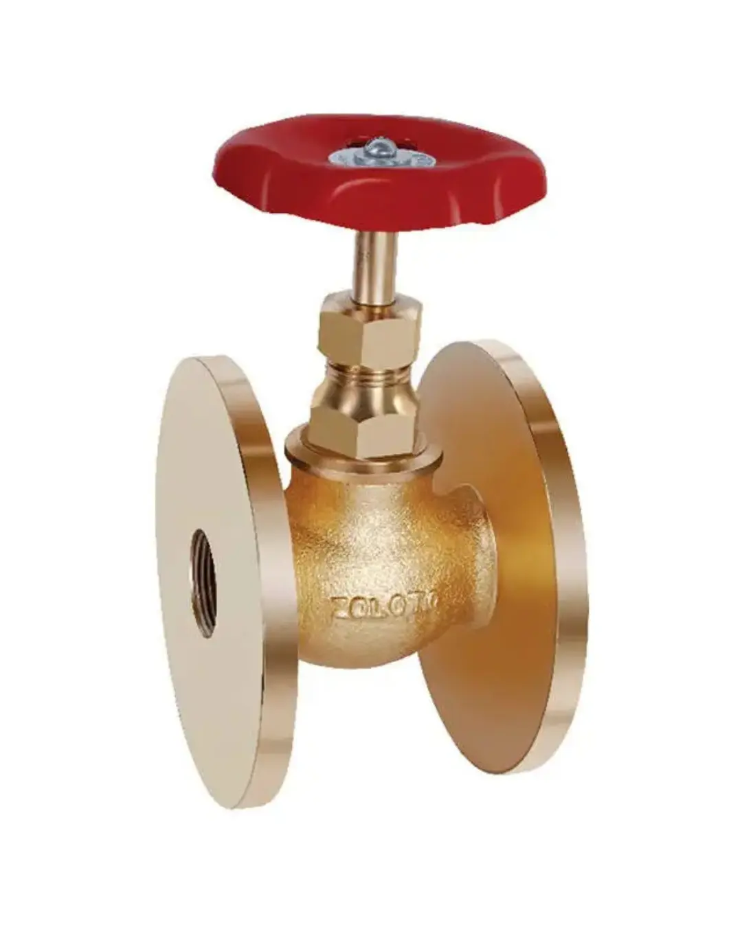  Bronze Auxiliary Steam Stop Valve Straight Pattern (Flanged)