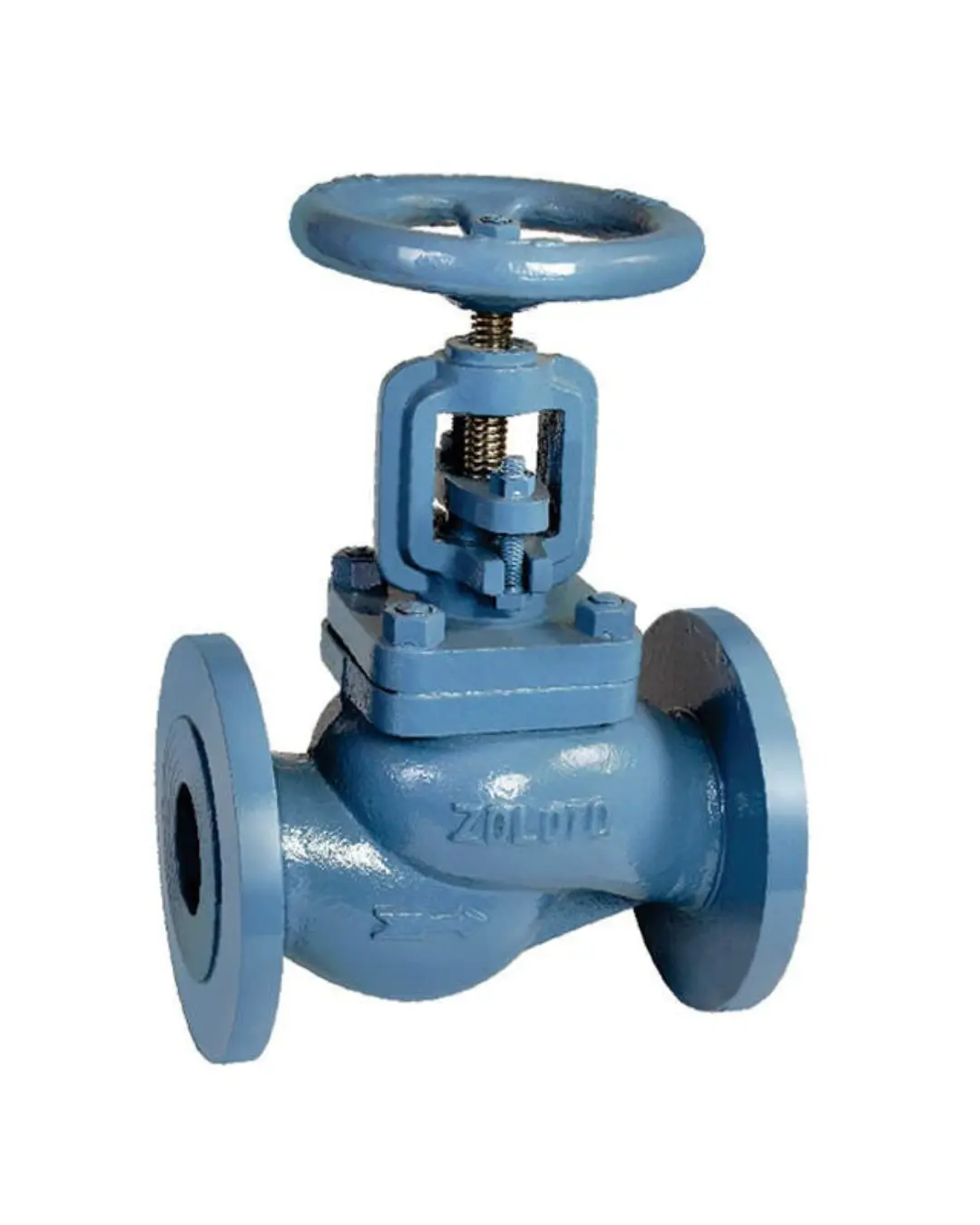 ZOLOTO Cast Iron Globe Steam Stop Valve Straight Pattern (Flanged)