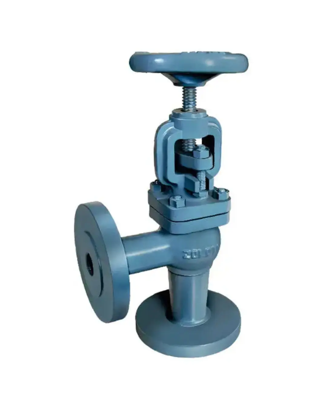 ZOLOTO Cast Iron Globe Steam Stop Valve Angle Pattern (Flanged)