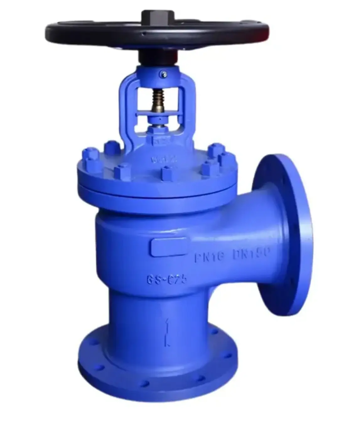 Cast Steel Angle Type Globe Valves (PN40)