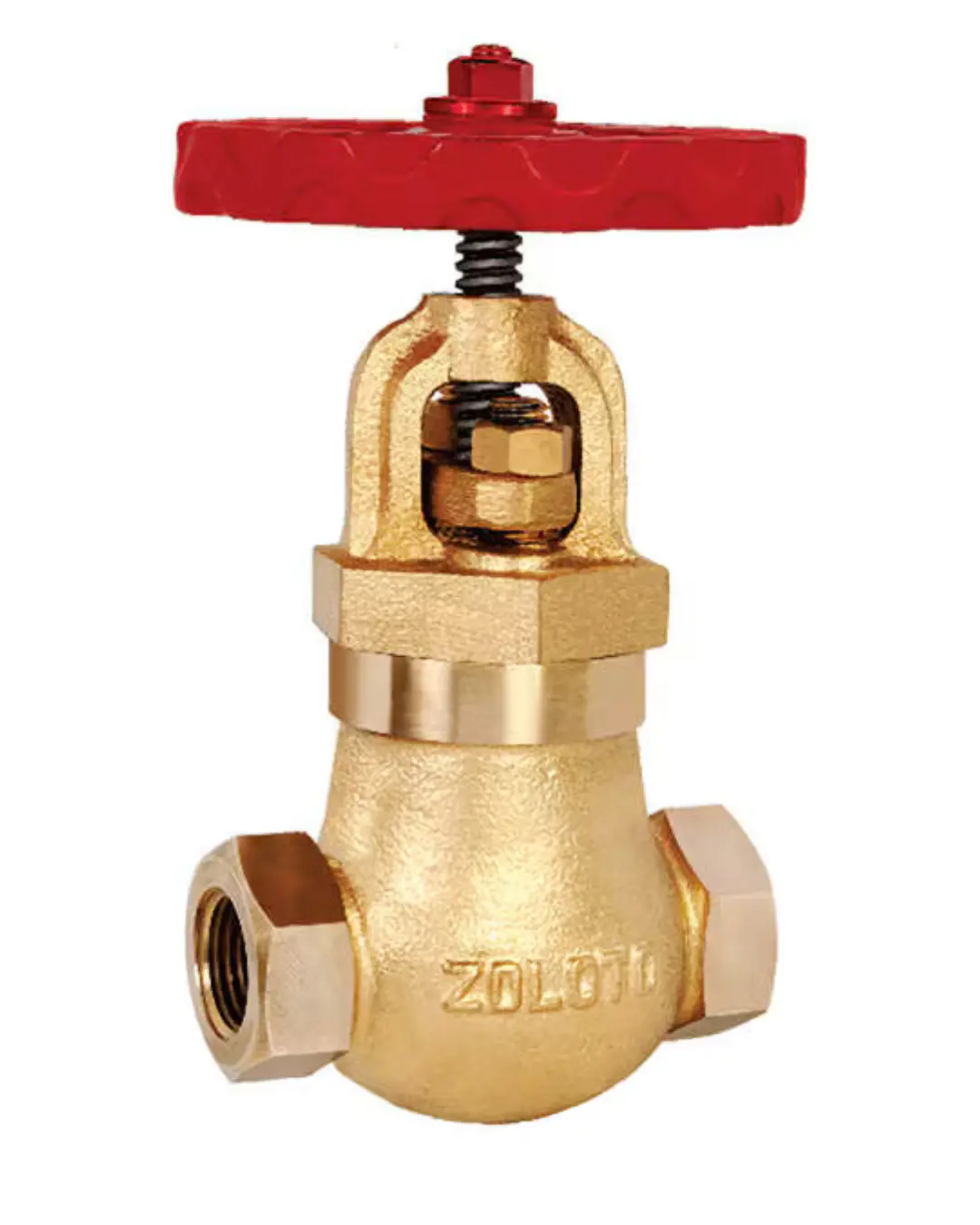 ZOLOTO Bronze Auxiliary Steam Stop Valve Straight Pattern (Screwed)