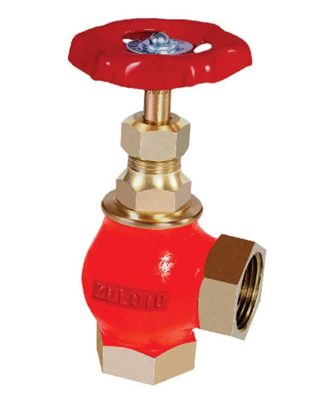 ZOLOTO BRONZE ANGLE GLOBE VALVE (SCREWED)