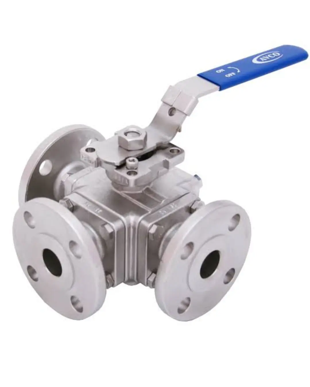3 Way Ball Valve CS Body Flanged 150 Class (L Port) | Flowbiz